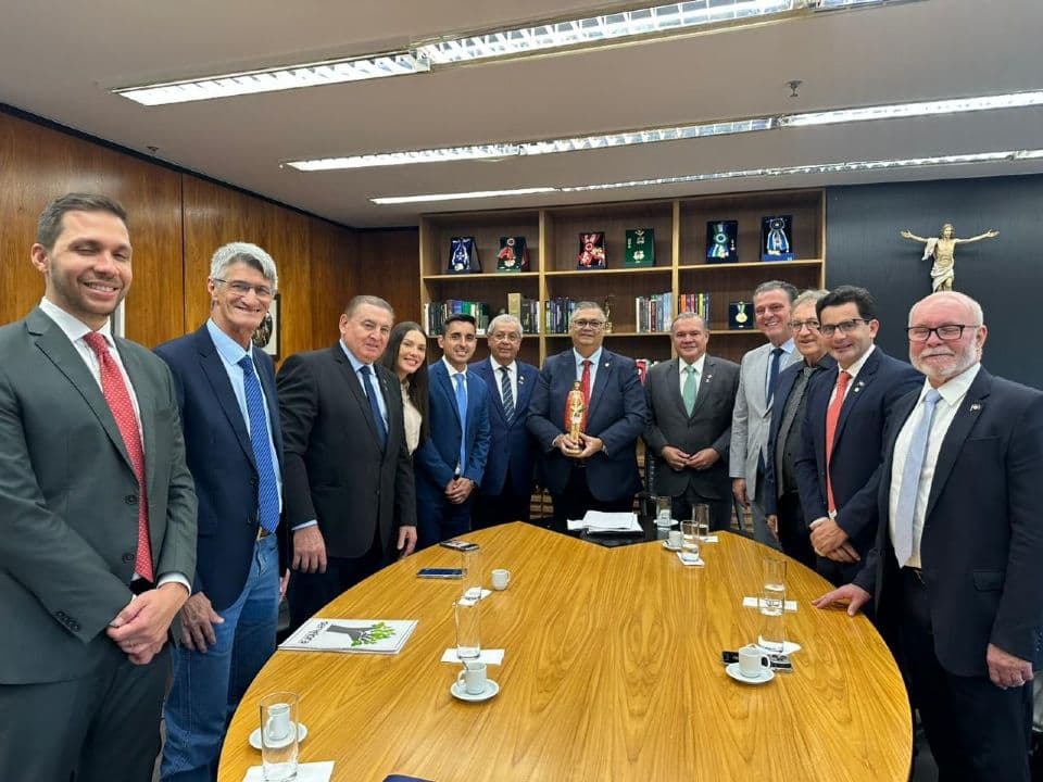 Parlamentares e prefeitos de MT se reúnem com Flávio Dino para tratar de impasse; Janaina e WF participam